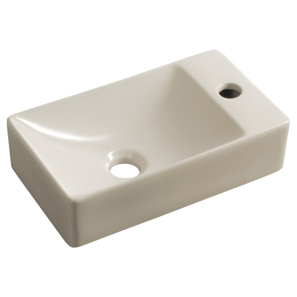 valamu Margitha 38x22cm, segistiava paremal, ivory