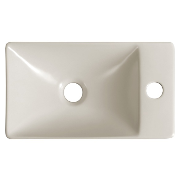 valamu Margitha 38x22cm, segistiava paremal, ivory