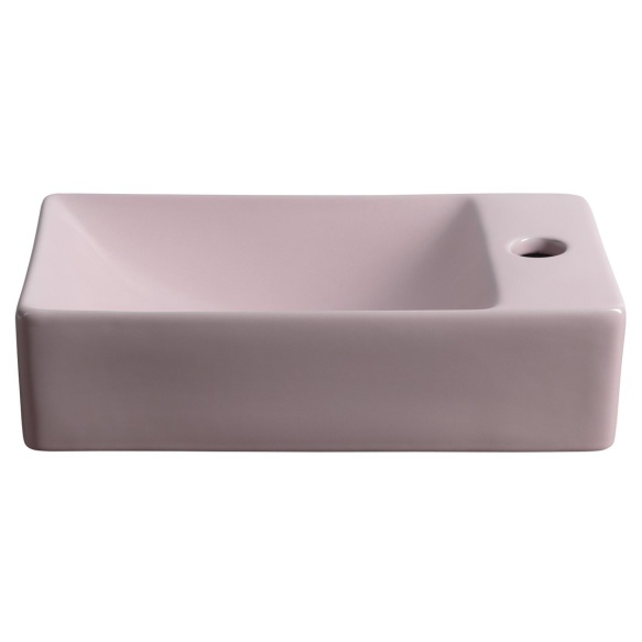 valamu Margitha 38x22cm, segistiava paremal, roosa