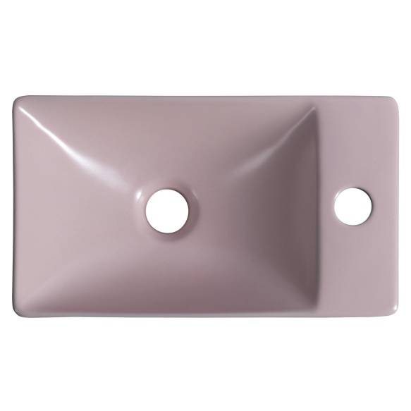 valamu Margitha 38x22cm, segistiava paremal, roosa