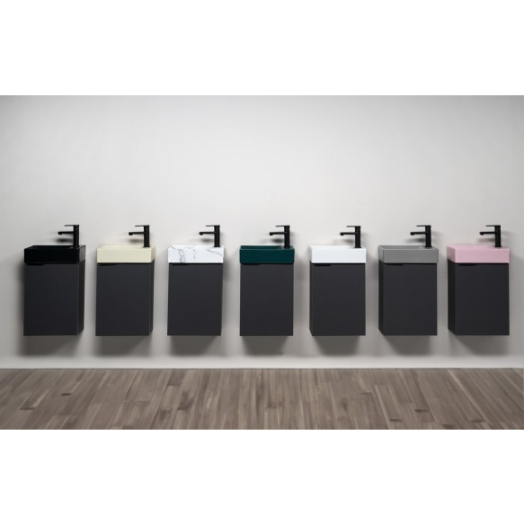 valamu Margitha 38x22cm, segistiava paremal, roosa