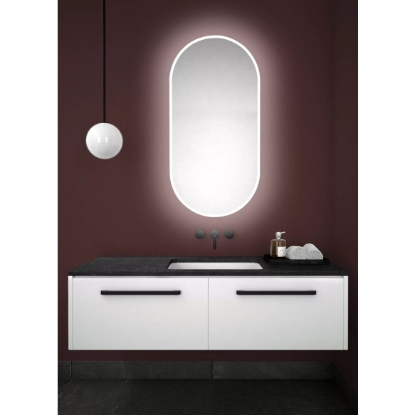 ovaalne LED taustvalgustusega peegel MINOX 50x100cm