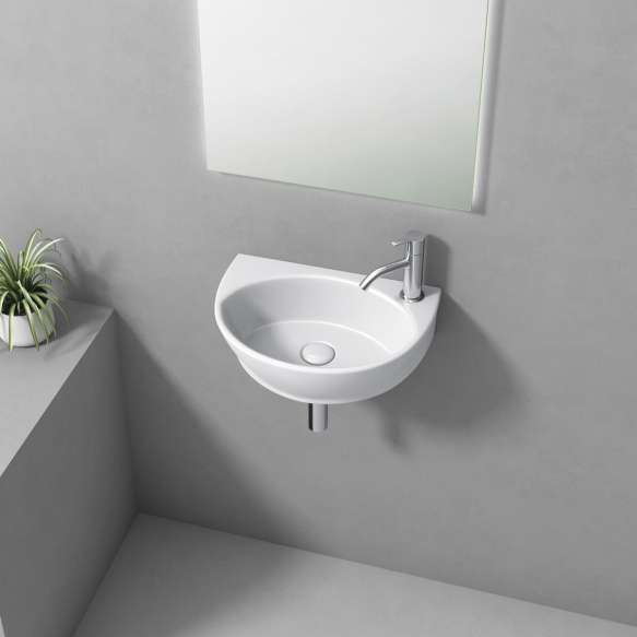 valamu LIZA 40x27cm,  valge