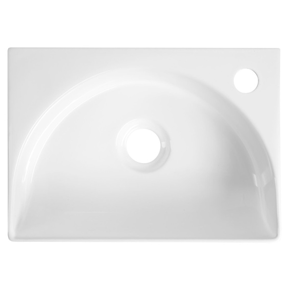 valamu RUBIC 34x25cm,  valge