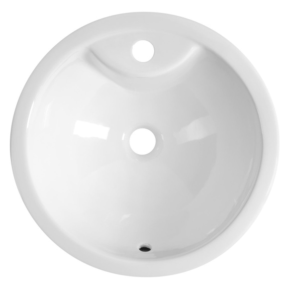 süvistatav valamu,  SHIPRA dia. 46cm,  valge