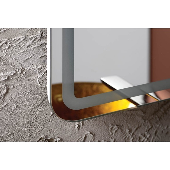 LED taustvalgustusega peegel NYX 90x50cm