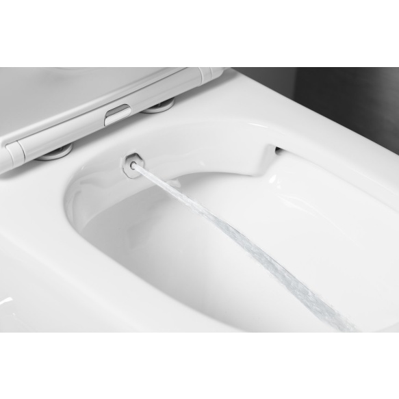 wc kompakt Pako Rimless bideesegistiga, P/S trapp, valge