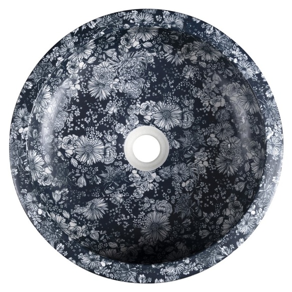 malja-allas PRIORI Ø 41 cm, sinisen kuvio