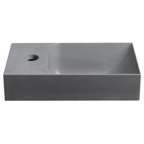 betoonist valamu PICCOLINO L 30.8x17 cm, dark grey