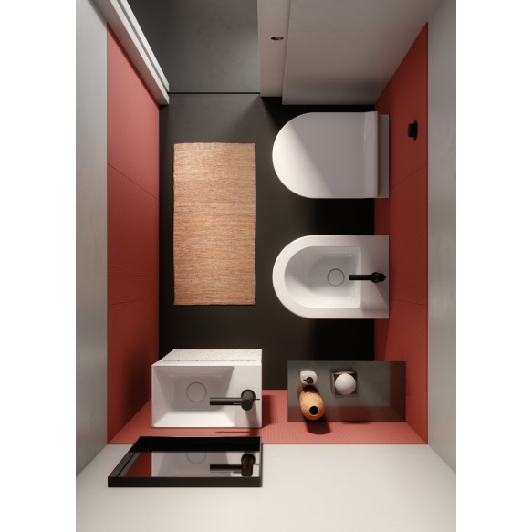 Pohjaventiili ilman ylivirtausta altaalle GSI, 5/4“, (H) 5-65 mm, keraaminen nappi/kiiltävä valkoinen