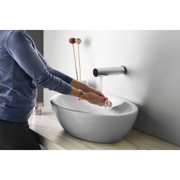 süvistatav sensoriga valamusegisti, 6V DC (4xAA), chrome