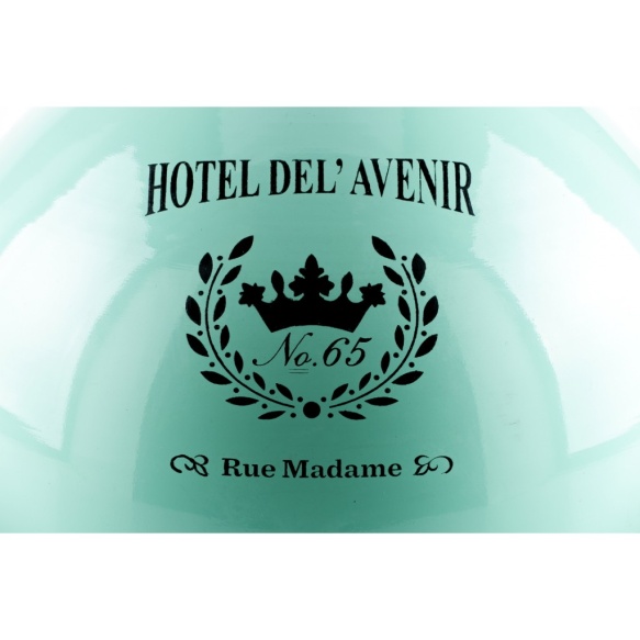 metallinen vintage-kattolamppu Hotel nro 65