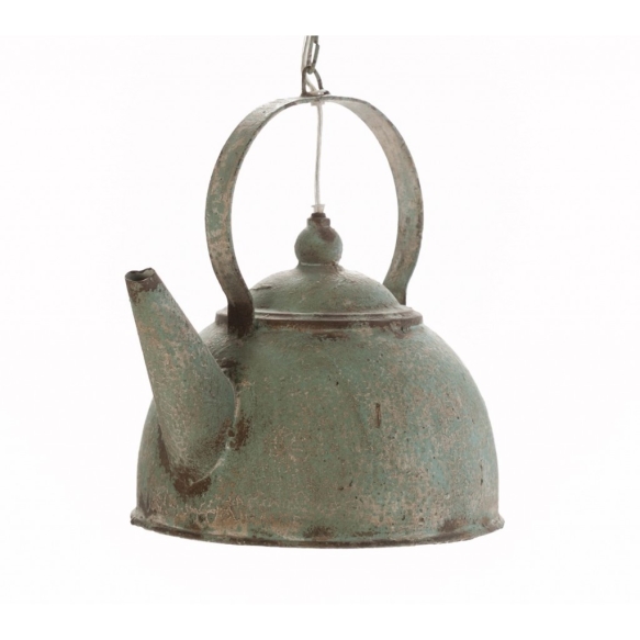 metallinen vintage-kattolamppu Teapot