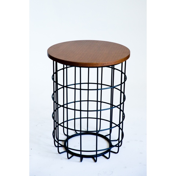 kahvipöytä Mesh, puu+metalli