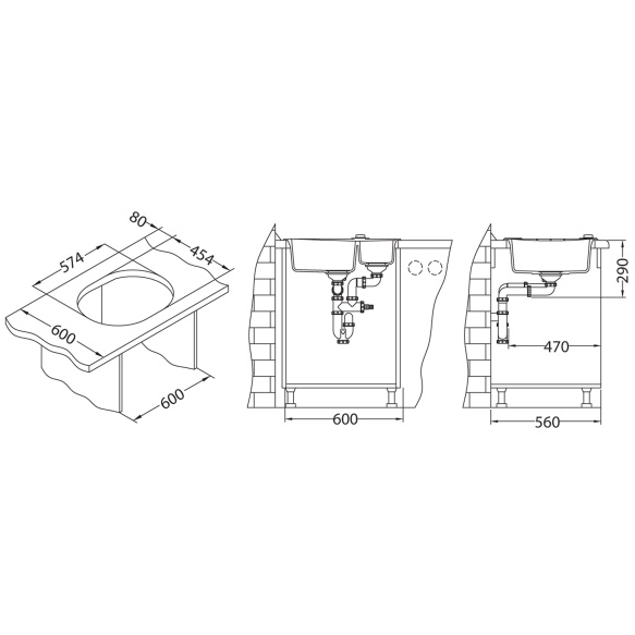 keittiöallas Alveus Roll 80-G53, beige