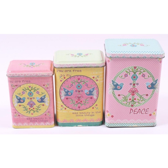 säilytyslaatikko, 3 kpl, metalli