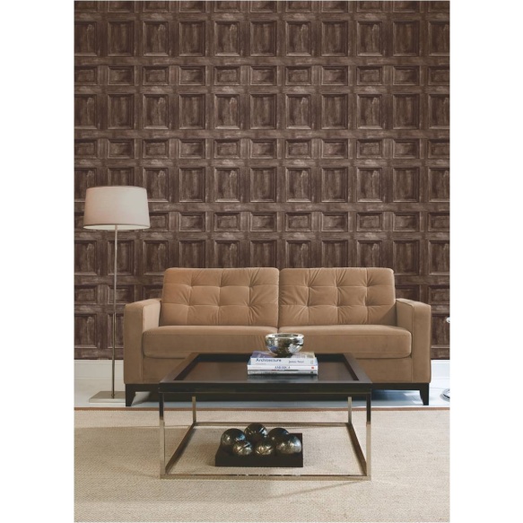 Wood Panel Sidewall, Chocolate