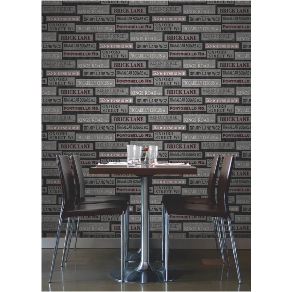 London Sidewall, Red / Black