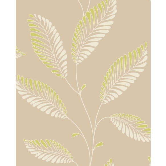 Accents Leaf Aubergine/Green/Natural