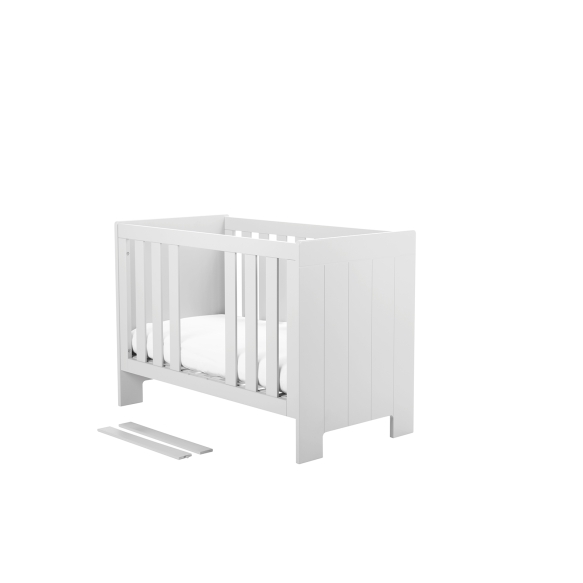 vauvansänky Calmo 120x60 cm, sänkylaatikko ei kuulu hintaan, valkoinen