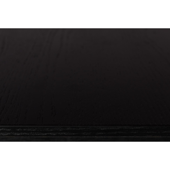 ruokapöytä Glimps Black, 120/162x80 cm