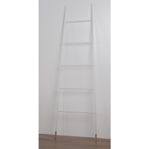 tikasmallinen naulakko Ladder, valkoinen