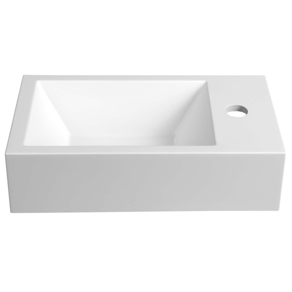 pesuallas Interia Amarok, oikeakätinen, komposiittikivi, 400 X 220 x 110 mm