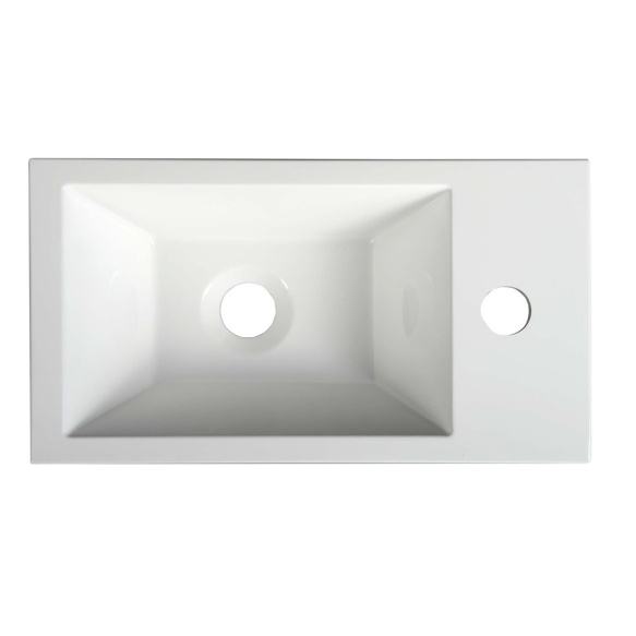 pesuallas Interia Amarok, oikeakätinen, komposiittikivi, 400 X 220 x 110 mm