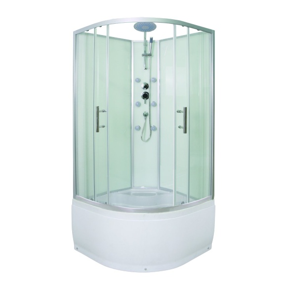 hierova suihkukaappi Interia RSC-924, 85 x 85 x 200 cm, kirkas lasi