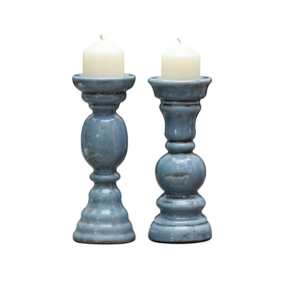 terrakottakynttilänjalka, 2 tyyliä, läpim. 11,5 cm x 31 cm H