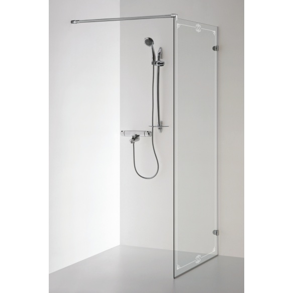 Kehyksetön suihkuseinä  Brasta DORA, with pattern