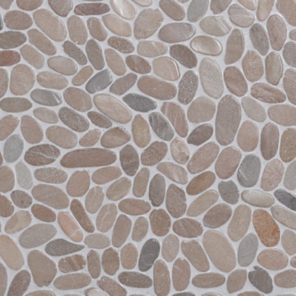 Sliced pebble, Asian Tan, Interlock