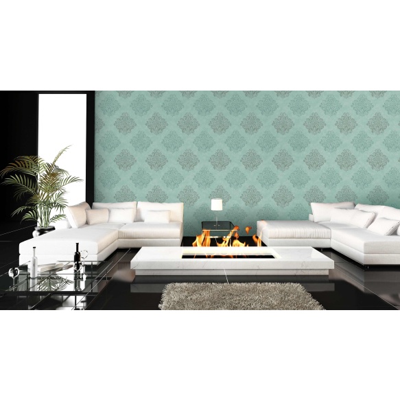 tapetti Aphrodite Devore Damask, leveys 90 cm