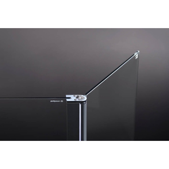 Seinälle asennettava suihkuseinä MODULAR SHOWER, saranaovelle, 1000 mm