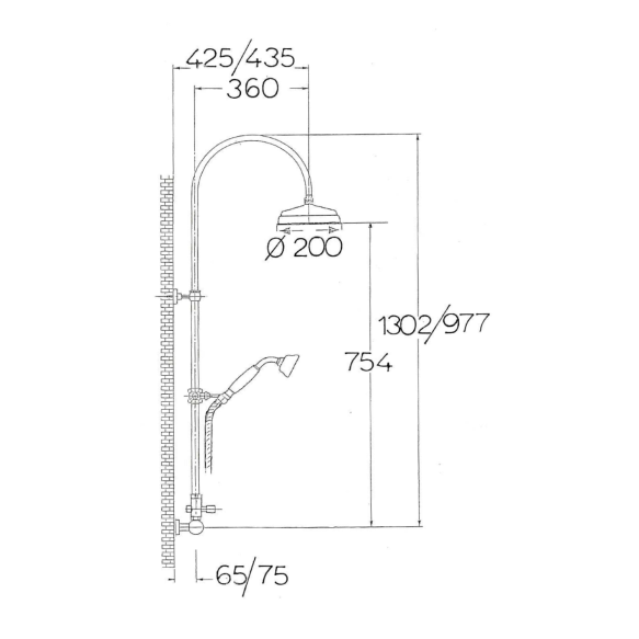 Vihmadušikomplekt Vanity, kroom