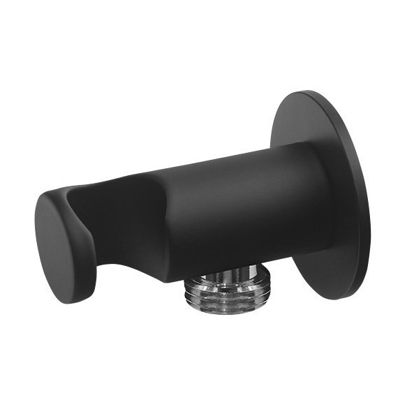 ümar käsidušihoidja / vee väljavõtt, matt must