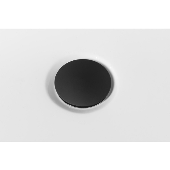 vanni põhjaklapp + ülevoolu kate  6/4", matt must