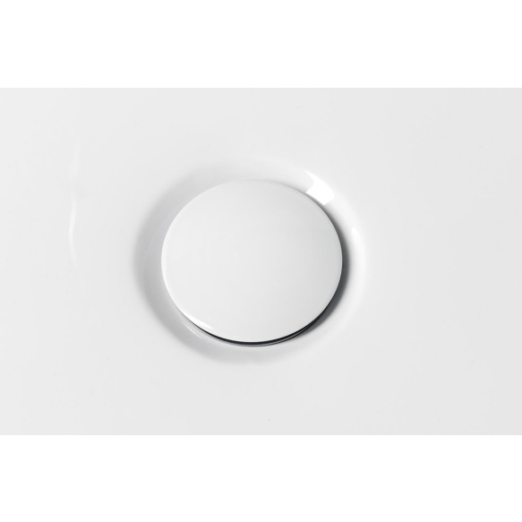 vanni põhjaklapp + ülevoolu kate  6/4", läikiv valge