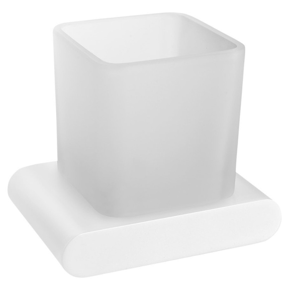 Muki FLORI, matta valkoinen/kirkas lasi