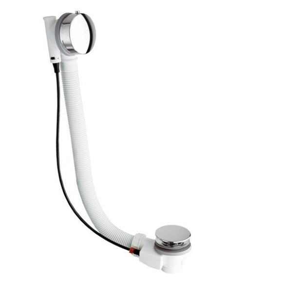 vannisifoon L 1275 mm, põhjaklapp 72 mm, kroom