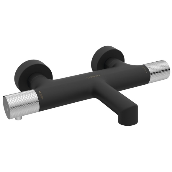 termostaat vannisegisti Solaris, matt must/kroom