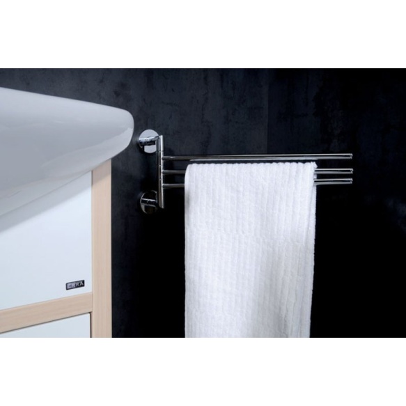 X-ROUND Pööratav käterätihoidja 450mm, kroom (450x195x70 mm)