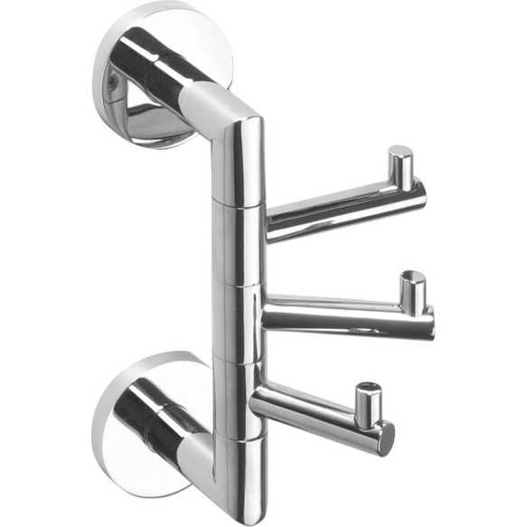 X-ROUND Pööratav nagi, kroom (100x190x65 mm)