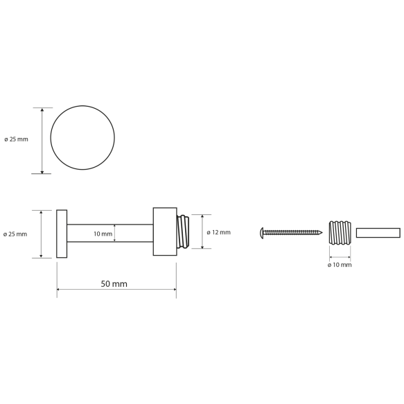 nagi X-ROUND 50 mm, kroom