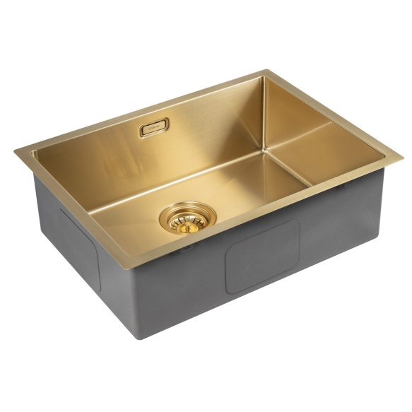 roostevaba köögivalamu ZENITH 60x45cm,  gold matt