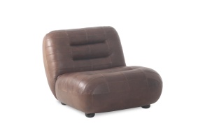 nojatuoli Wyatt Wax Leather Chocolate