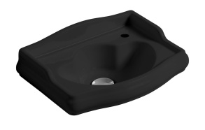 pesuallas Kerasan Retro 41x32 cm, hanareikä oikealla, matta musta