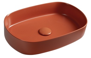 malja-allas Infinity Oval 55x36 cm, terracotta
