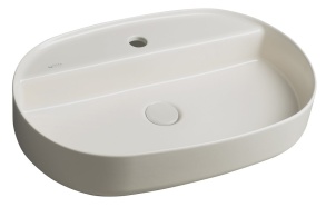 malja-allas Interia Infinity Oval 60x40 cm, matta beige