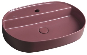malja-allas Interia Infinity Oval 60x40 cm, matta punainen